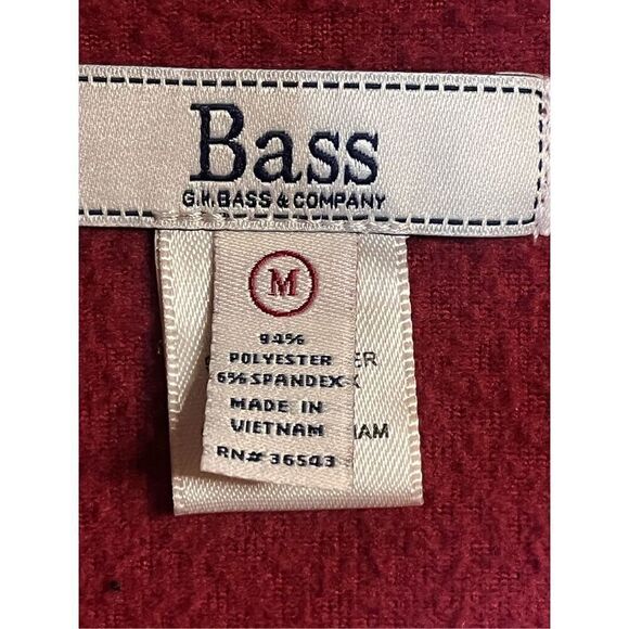 G H Bass Women’s Zip Up Fleece Jacket Size Medium (3262) - Picture 3 of 4